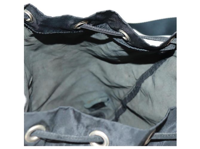 PRADA Backpack Nylon Black Silver Auth 159056 Silvery - view 25