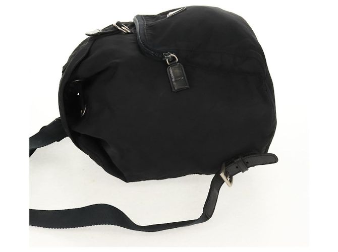 PRADA Backpack Nylon Black Silver Auth 159056 Silvery - view 3