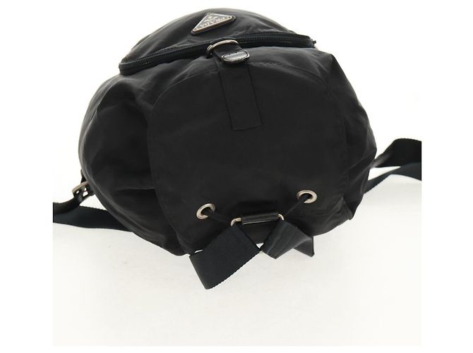 PRADA Backpack Nylon Black Silver Auth 159056 Silvery - view 6