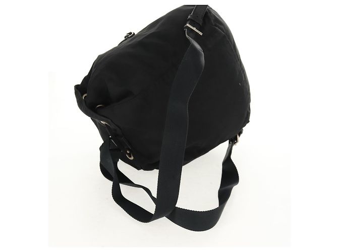 PRADA Backpack Nylon Black Silver Auth 159056 Silvery - view 8