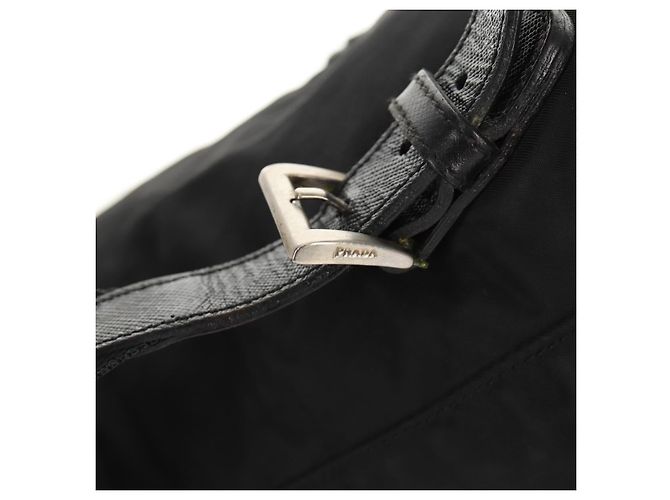 PRADA Backpack Nylon Black Silver Auth 159056 Silvery - view 9