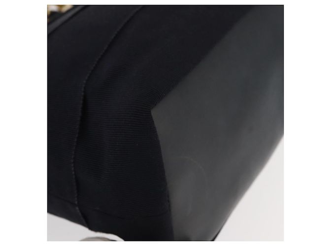 Borsa a mano Vala in tela blu navy e oro Salvatore Ferragamo Auth gh1482 D'oro - vista 10