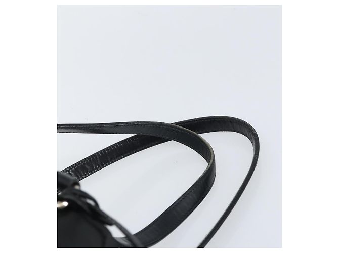 PRADA Bolsa de mão em nylon preto prata Auth ka1246 - vista 14