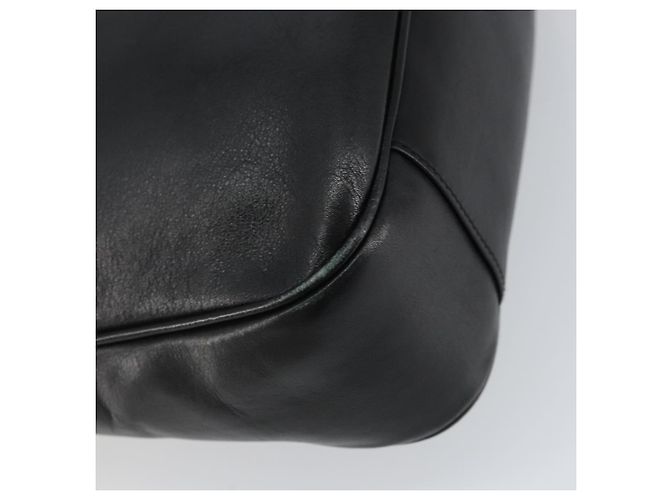 Borsa a Spalla in Pelle Gucci Bamboo 2way Nera Oro 001 3444 1638 Auth 158690 Nero D'oro - vista 14