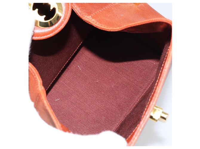 Borsa a mano GIVENCHY in pelle marrone dorato Auth 159082 D'oro - vista 16