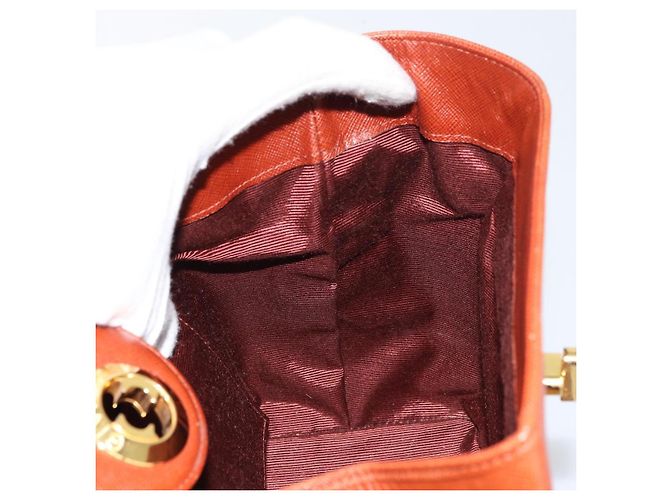 Borsa a mano GIVENCHY in pelle marrone dorato Auth 159082 D'oro - vista 17