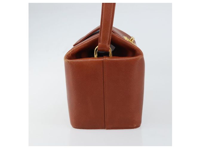 Borsa a mano GIVENCHY in pelle marrone dorato Auth 159082 D'oro - vista 4