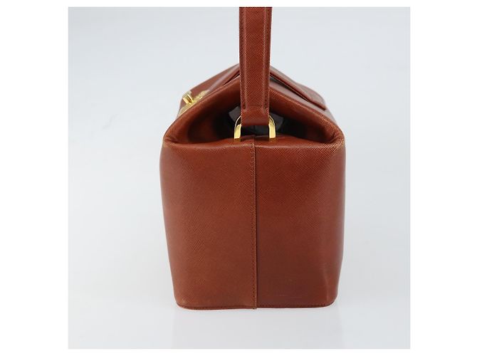 Borsa a mano GIVENCHY in pelle marrone dorato Auth 159082 D'oro - vista 5