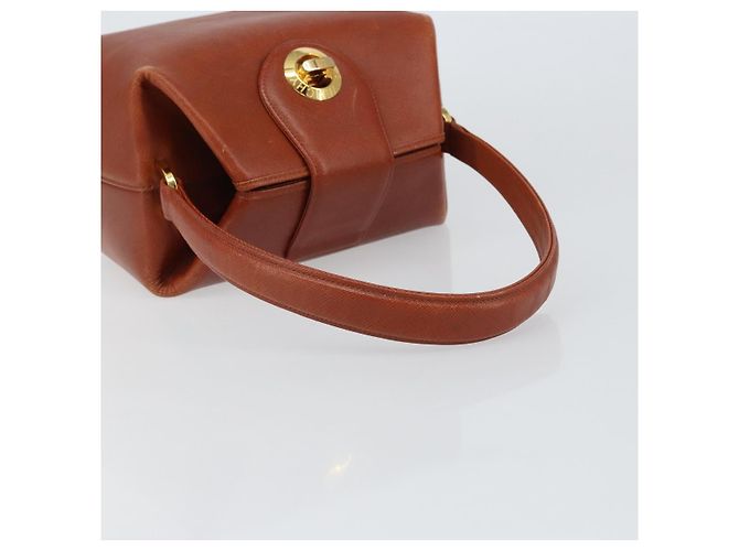 Borsa a mano GIVENCHY in pelle marrone dorato Auth 159082 D'oro - vista 7