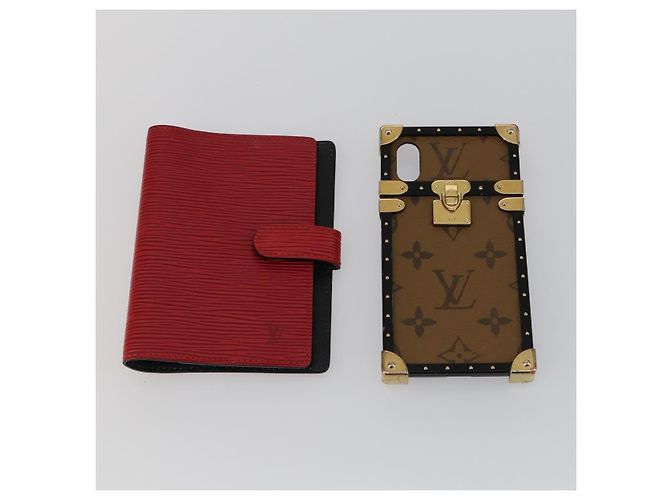 LOUIS VUITTON Epi Key Case 8 sets Red Yellow black LV Auth 160332 - view 7