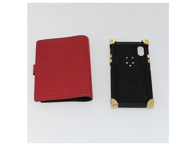 LOUIS VUITTON Epi Key Case 8 sets Red Yellow black LV Auth 160332 - view 8