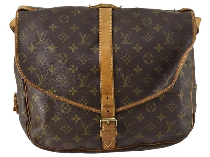 LOUIS VUITTON Borsa a Spalla Monogram Saumur 35 M42254 LV Auth 157246 Monogramma - vista 13