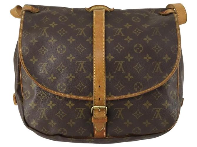 LOUIS VUITTON Borsa a Spalla Monogram Saumur 35 M42254 LV Auth 157246 Monogramma - vista 2