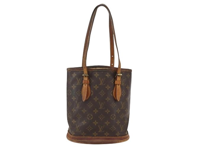 LOUIS VUITTON Borsa a Spalla Monogram Bucket PM M42238 LV Auth am10400 Monogramma - vista 13