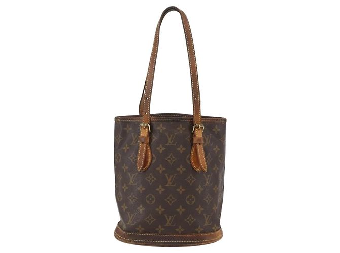 LOUIS VUITTON Borsa a Spalla Monogram Bucket PM M42238 LV Auth am10400 Monogramma - vista 2