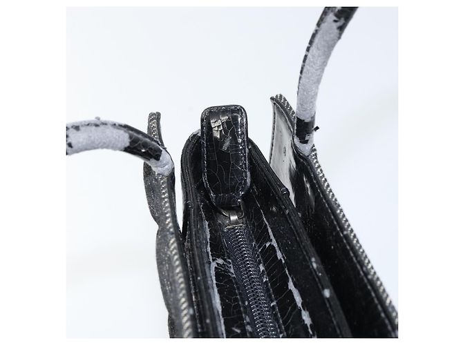 Christian Dior Borsa Lady Dior in denim nero e argento Auth 160181 - vista 15