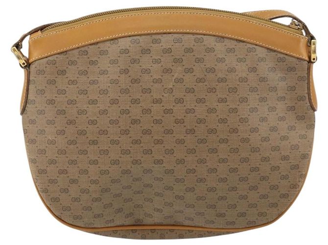 GUCCI Micro GG Supreme Schultertasche PVC Beige Gold 007 87 0096 Auth gh1507 Golden - Ansicht 3