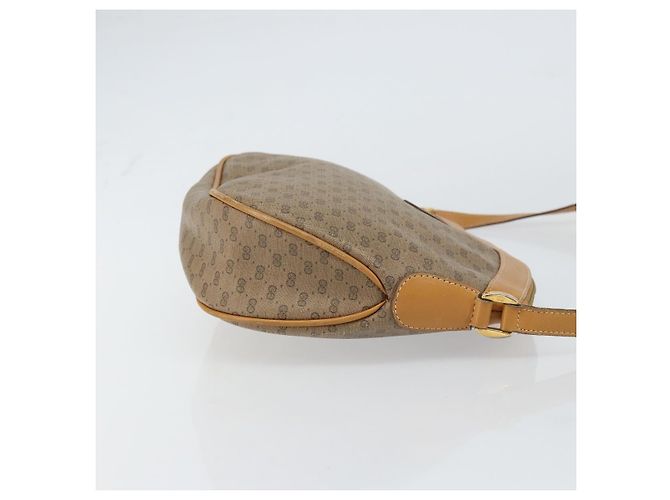 GUCCI Micro GG Supreme Schultertasche PVC Beige Gold 007 87 0096 Auth gh1507 Golden - Ansicht 4