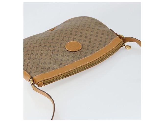 GUCCI Micro GG Supreme Schultertasche PVC Beige Gold 007 87 0096 Auth gh1507 Golden - Ansicht 6