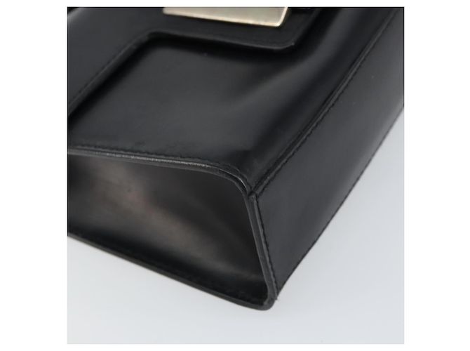 Borsa a mano Vala in pelle nera e argento di Salvatore Ferragamo Auth 160107 Nero - vista 11