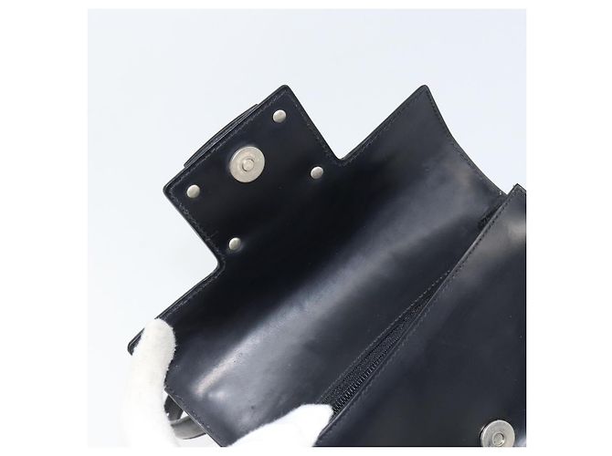 Borsa a mano Vala in pelle nera e argento di Salvatore Ferragamo Auth 160107 Nero - vista 15