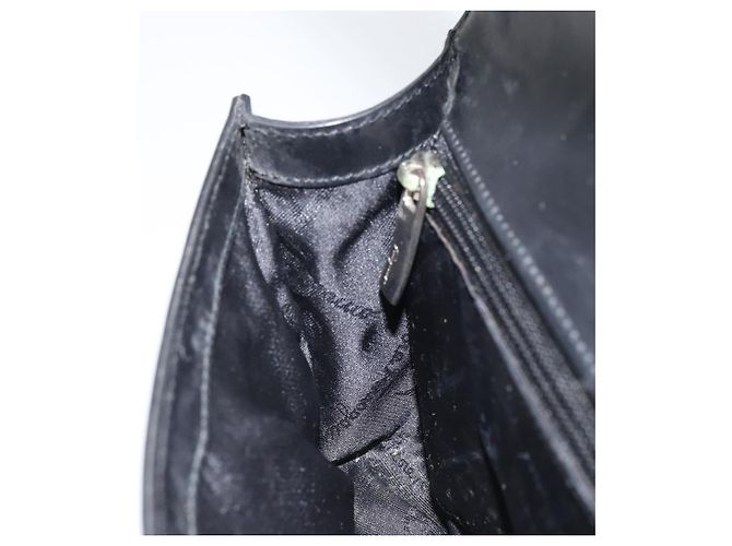 Borsa a mano Vala in pelle nera e argento di Salvatore Ferragamo Auth 160107 Nero - vista 19