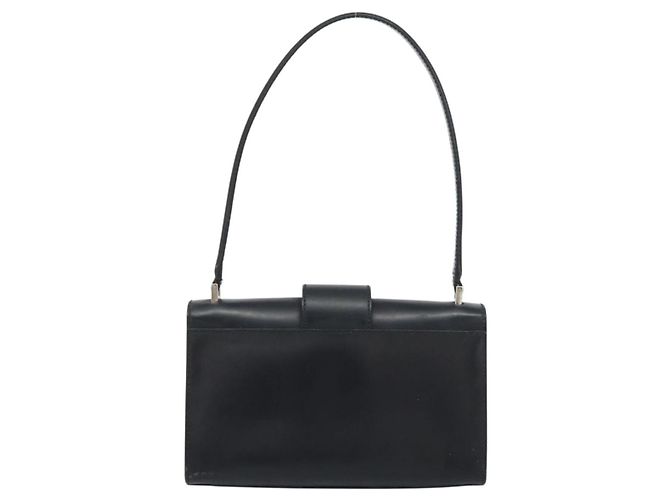 Borsa a mano Vala in pelle nera e argento di Salvatore Ferragamo Auth 160107 Nero - vista 3