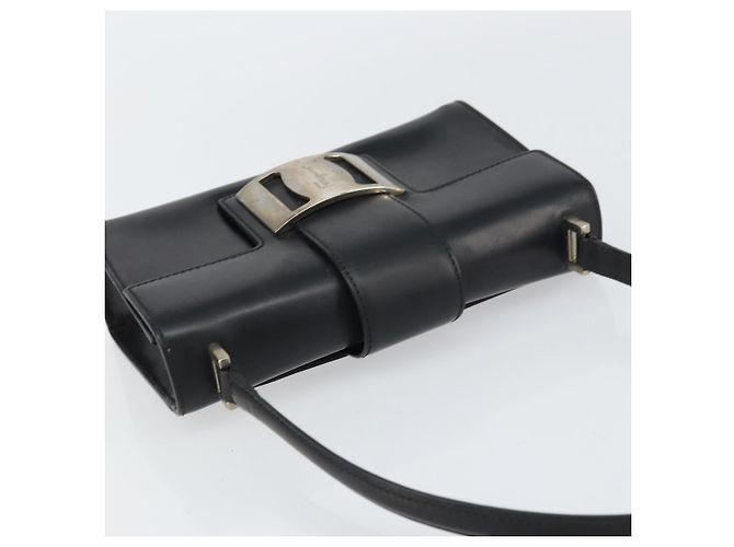Borsa a mano Vala in pelle nera e argento di Salvatore Ferragamo Auth 160107 Nero - vista 6