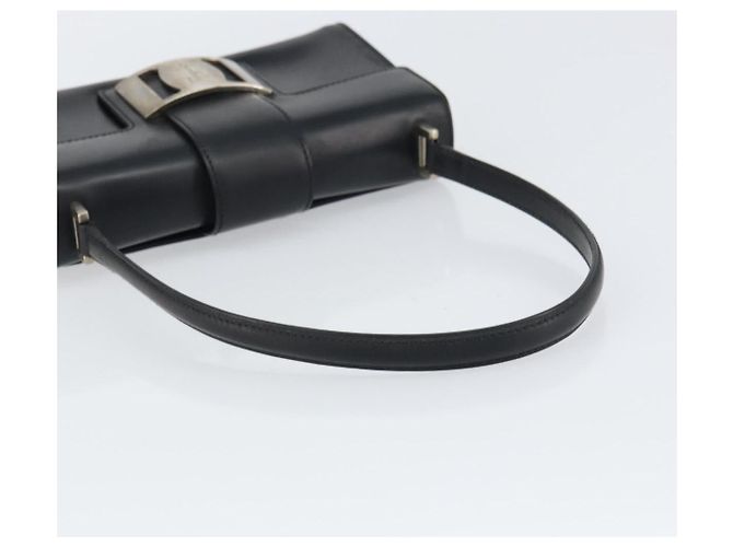 Borsa a mano Vala in pelle nera e argento di Salvatore Ferragamo Auth 160107 Nero - vista 7