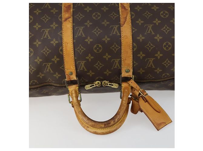 LOUIS VUITTON Borsa Boston Monogram Keepall 50 M41426 LV Auth 156961 Monogramma - vista 7