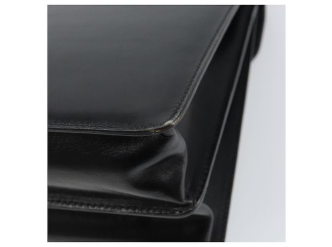 Borsa a mano GUCCI in pelle nera e oro Auth 159265 Nero D'oro - vista 12