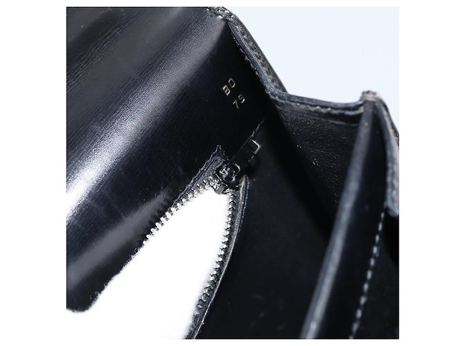 Borsa a mano GUCCI in pelle nera e oro Auth 159265 Nero D'oro - vista 21