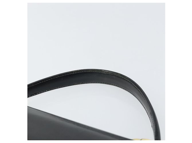 Borsa a mano GUCCI in pelle nera e oro Auth 159265 Nero D'oro - vista 8