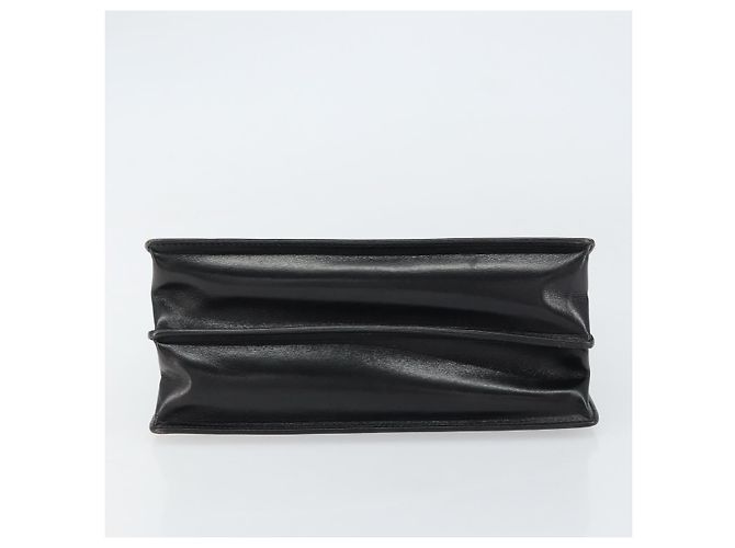 Borsa a mano GUCCI in pelle nera e oro Auth 159265 Nero D'oro - vista 9