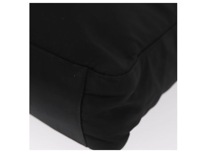 Borsa Tote Prada in nylon nero argento Auth gh1544 - vista 16