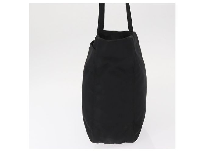 Borsa Tote Prada in nylon nero argento Auth gh1544 - vista 3