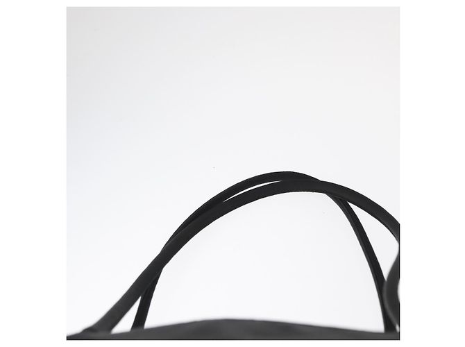 Borsa Tote Prada in nylon nero argento Auth gh1544 - vista 8