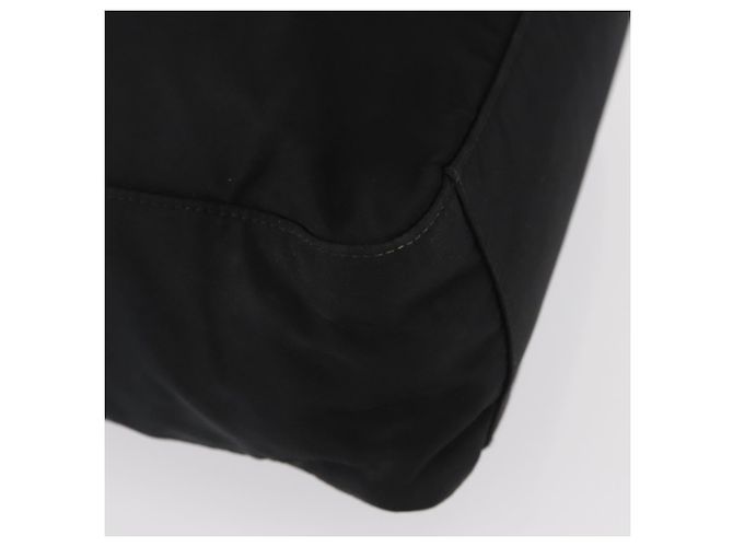 Borsa Tote Prada in nylon nero argento Auth gh1544 - vista 9