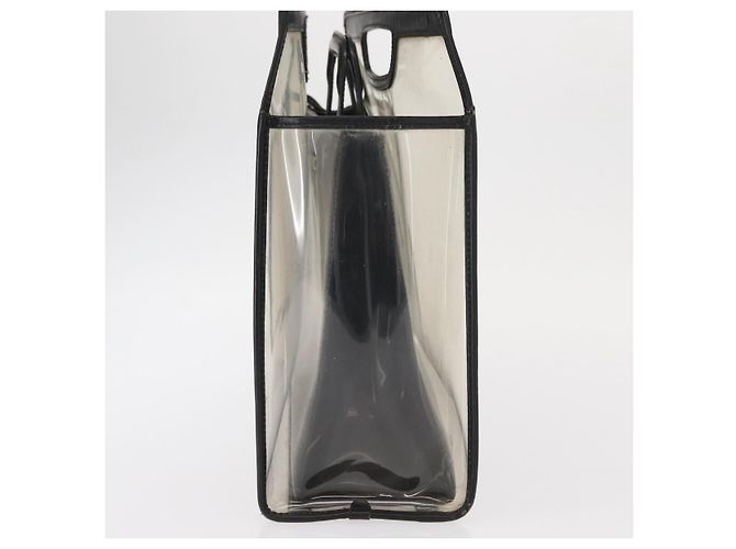 Borsa a mano in vinile trasparente GUCCI 002 1998 0453 Auth 156857 - vista 4
