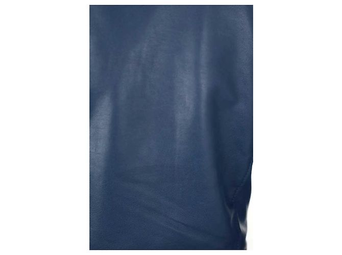 Maje Blaue Lederjacke - Ansicht 5