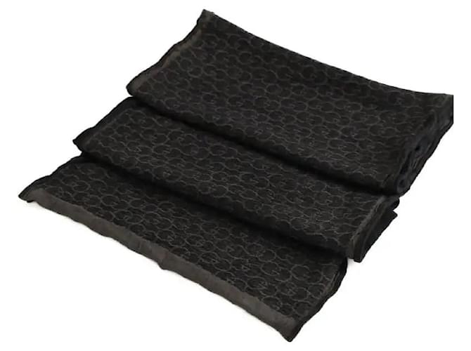 Gucci Sciarpa in lana nera Nero - vista 2