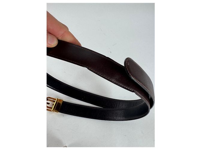 Vintage Gucci Ledergürtel braun - Ansicht 3