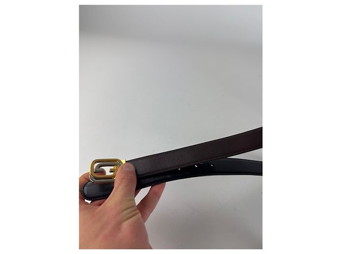 Vintage Gucci Ledergürtel braun - Ansicht 4