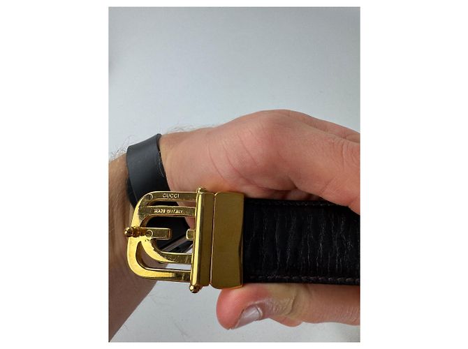 Vintage Gucci Ledergürtel braun - Ansicht 8