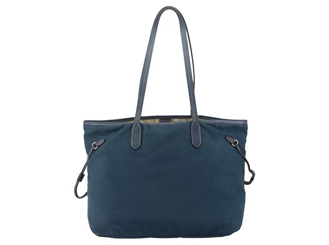 Prada Vintage Tote Tessuto Marineblau - Ansicht 2