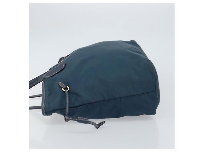Prada Vintage Tote Tessuto Marineblau - Ansicht 4