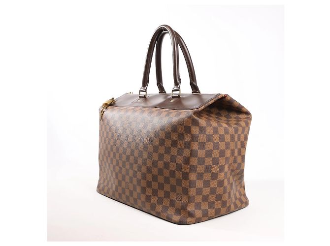 Borsa Louis Vuitton Greenwich PM Damier Ebene in marrone N41165 Rosso - vista 2
