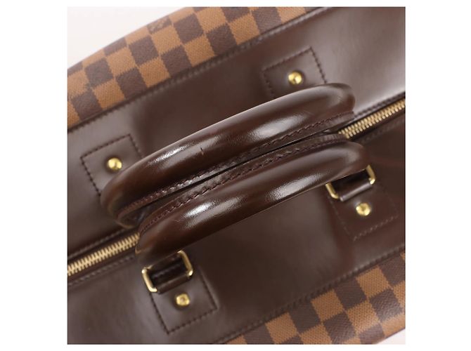 Borsa Louis Vuitton Greenwich PM Damier Ebene in marrone N41165 Rosso - vista 5