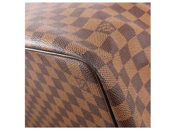 Borsa Louis Vuitton Greenwich PM Damier Ebene in marrone N41165 Rosso - vista 9