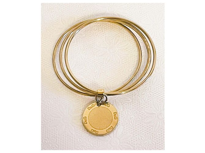 Iconico bracciale e DOLCE & GABBANA in acciaio placcato oro "Flutter" D'oro - vista 11